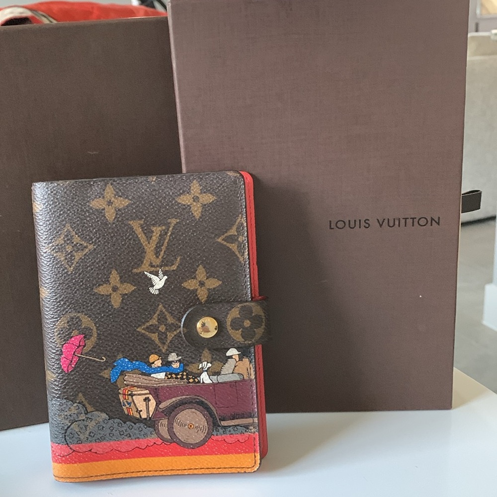 💖HTF Louis Vuitton Illustre Monogram Agenda PM Travel  (RARE design🍀)